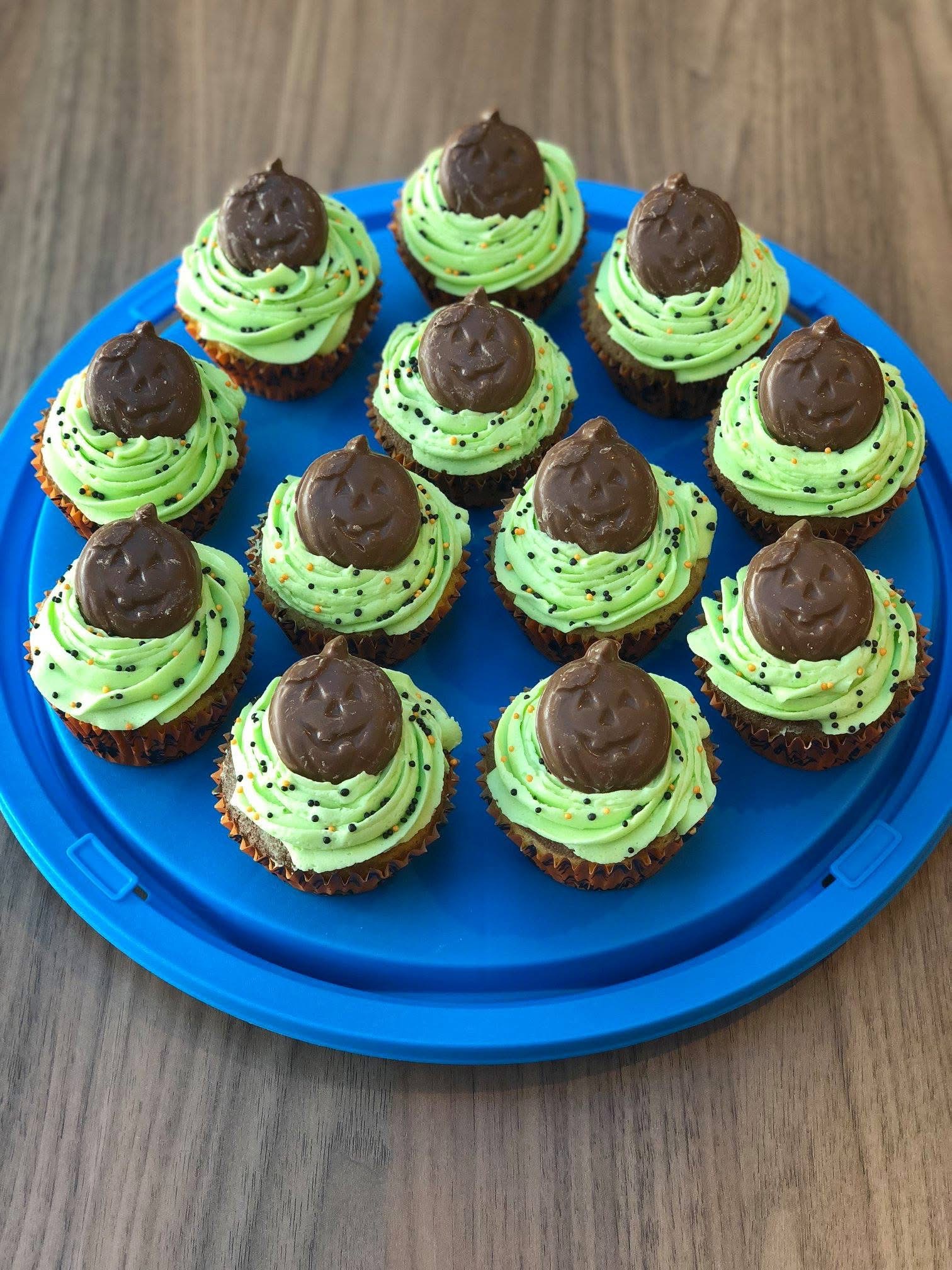 Chocolate Pumpkin Cupcakes