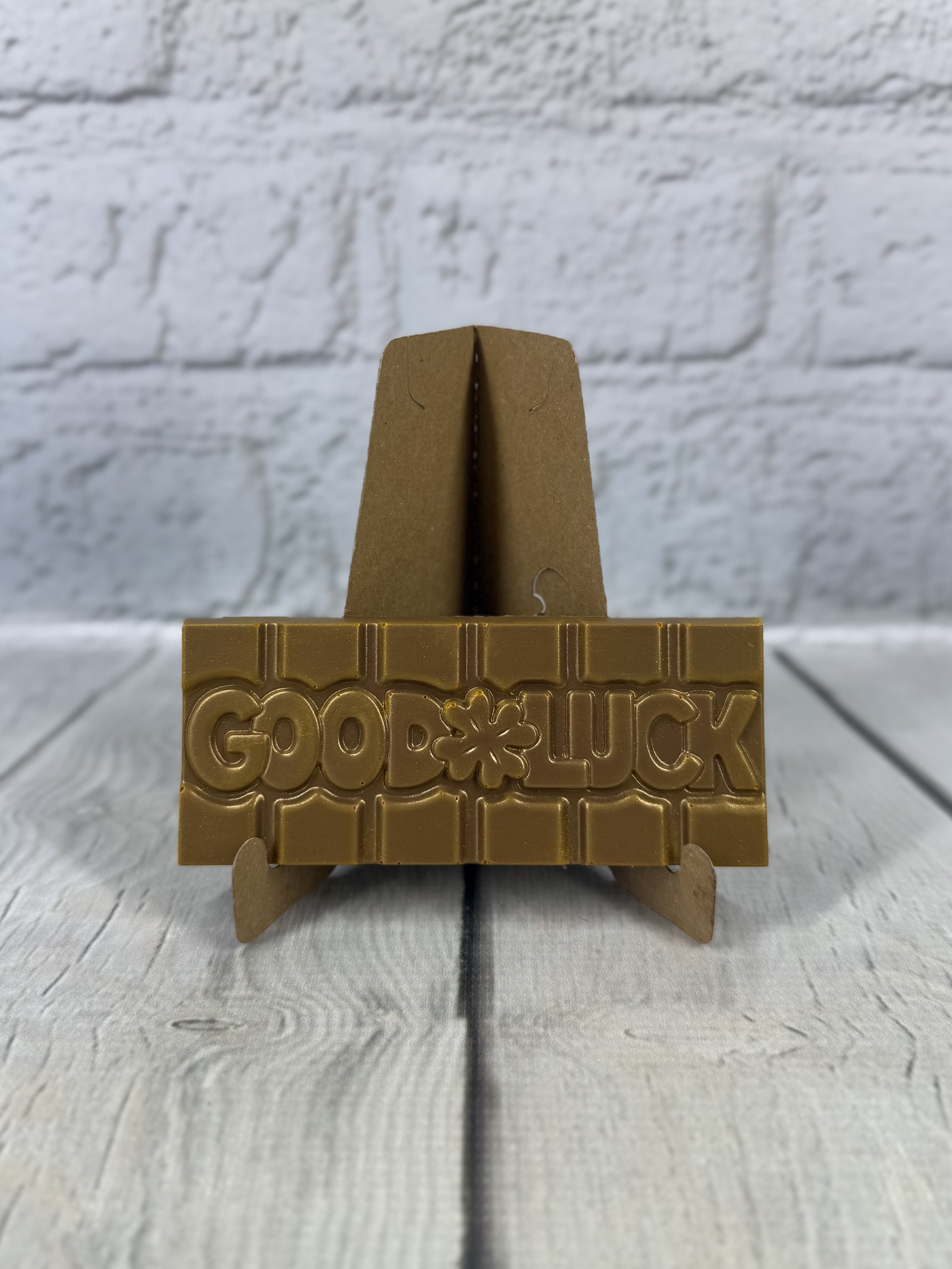 Milk Chocolate Mini Bar "Good Luck" (Gold)