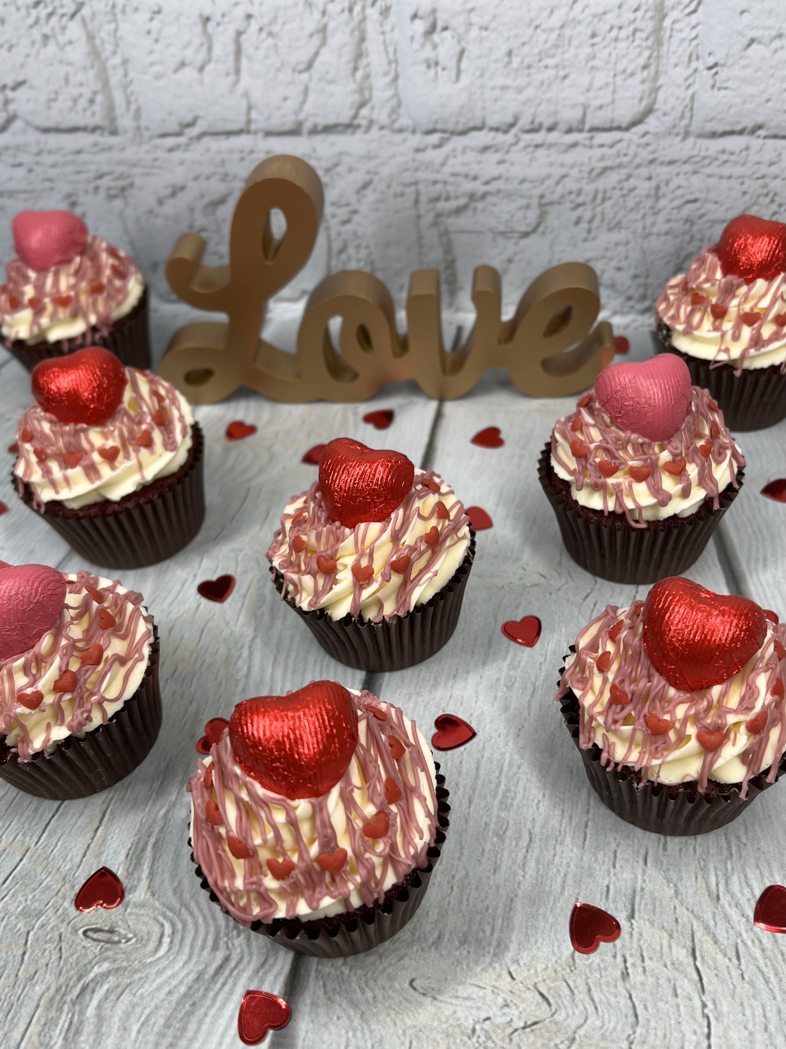 Valentine Heart Cupcakes
