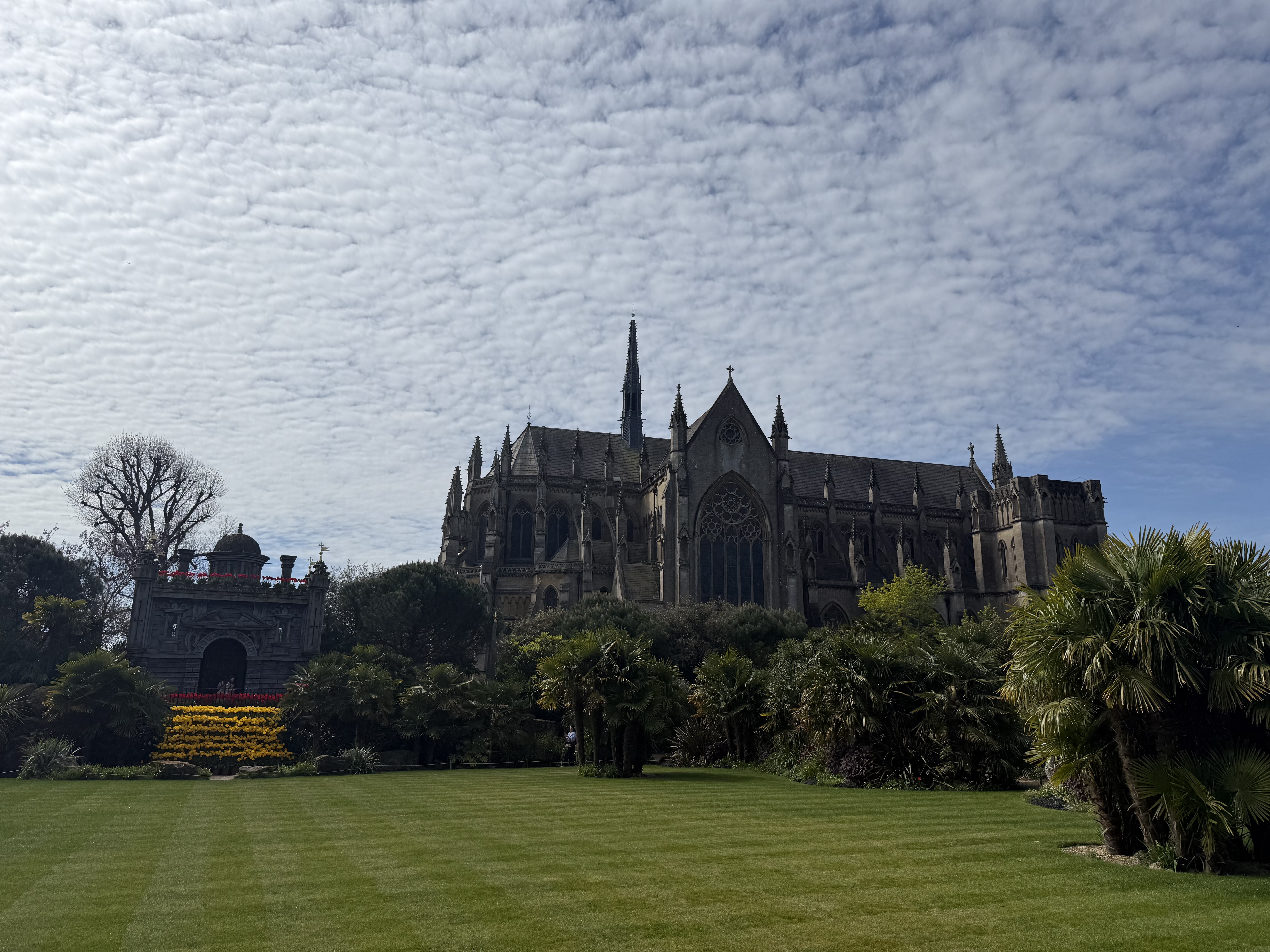 Arundel Cathedral From The Gardens At Arundel Castle.