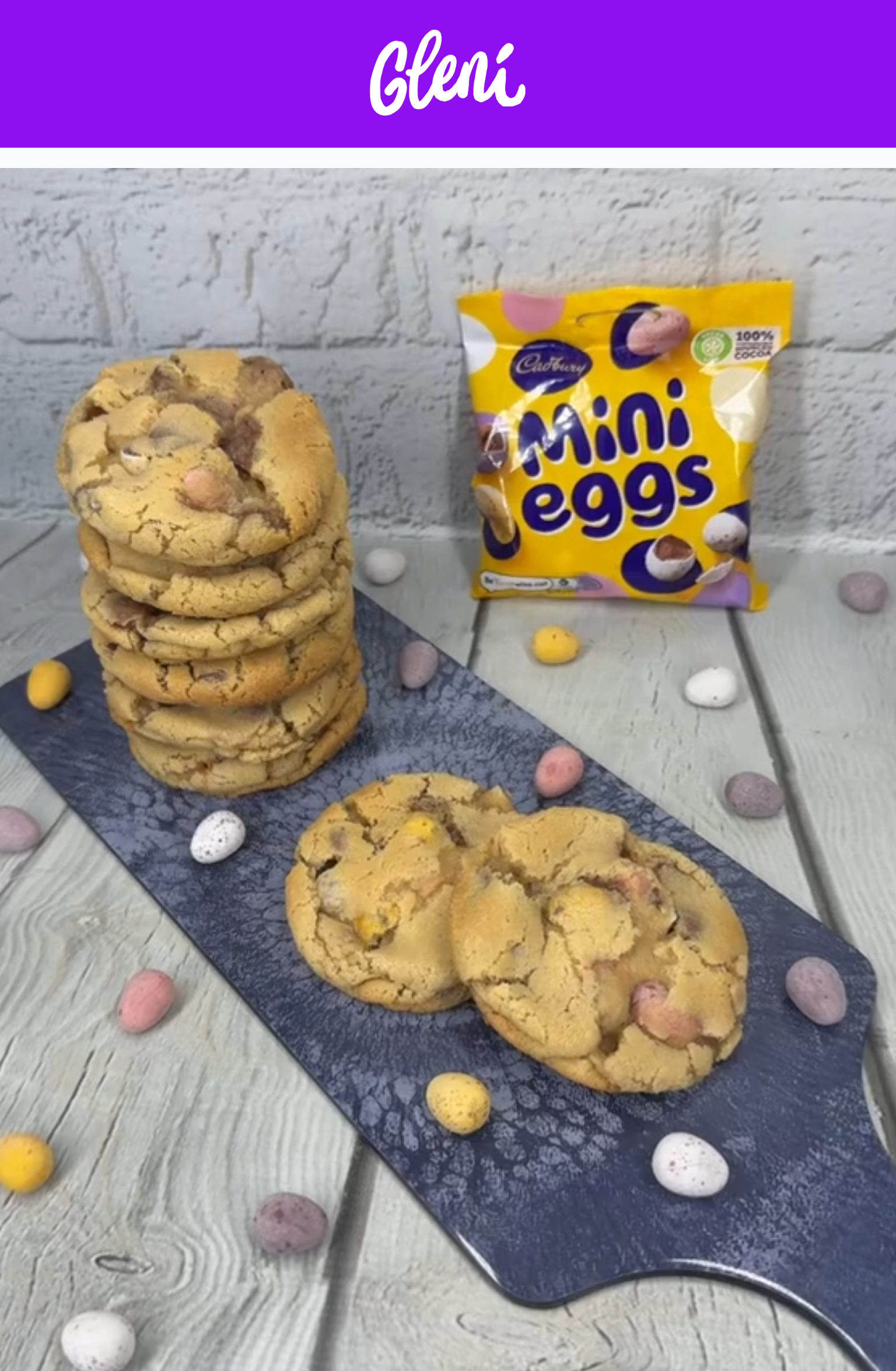 Mini Egg New York Style Cookies