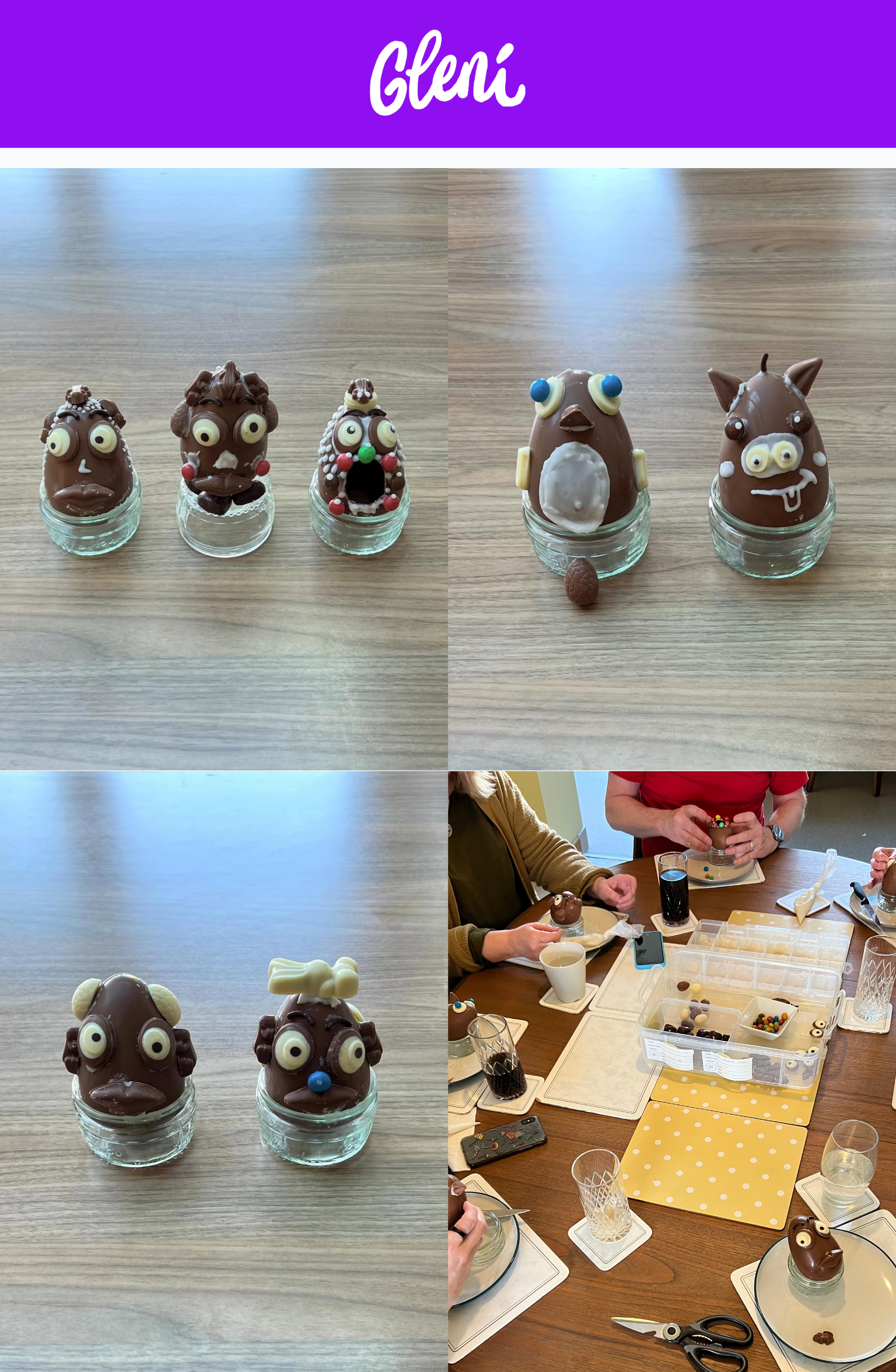 Decorated Easter Eggs With Family - Throwback 2024