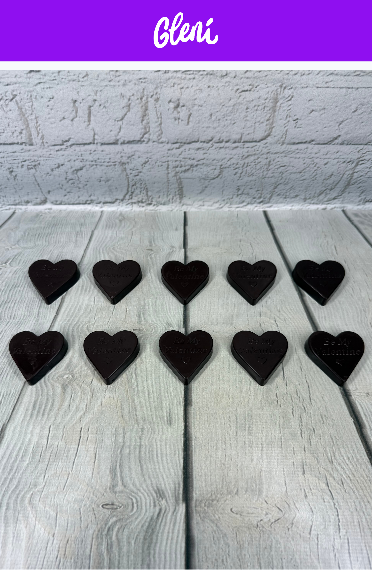 Dark Chocolate "Be My Valentine" Heart