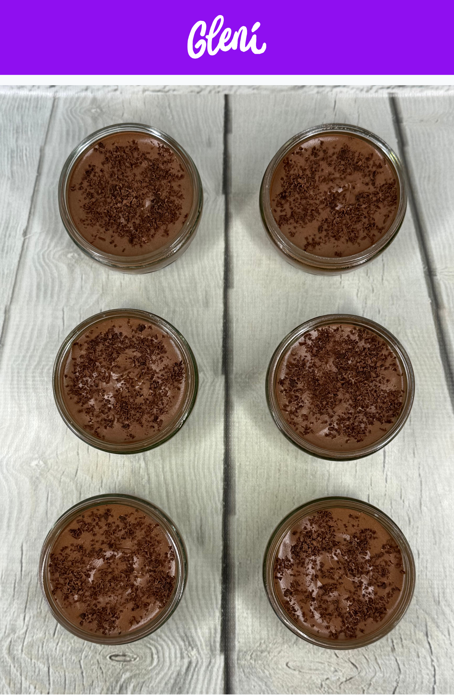 Dark Chocolate Mousses